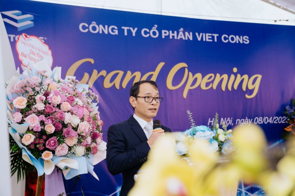 Công ty cổ phần Viet Cons long trọng Khai trương trụ sở chính tại số 1, Khu thấp tầng 32, Khu đô thị Nam An Khánh, Hoài Đức, Hà Nội.